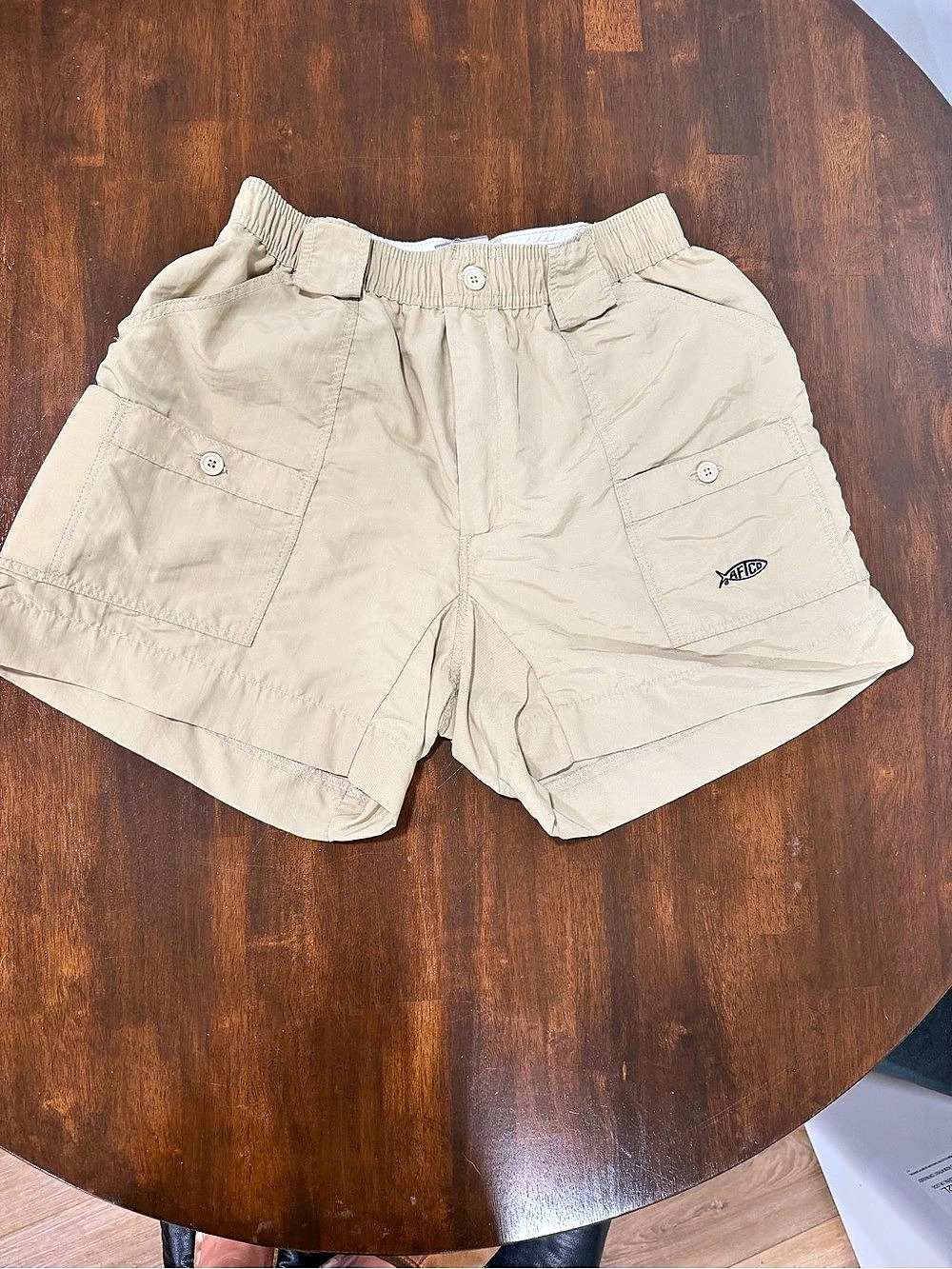 AFTCO Style M001 Hybrid Shorts Khaki Waist 32